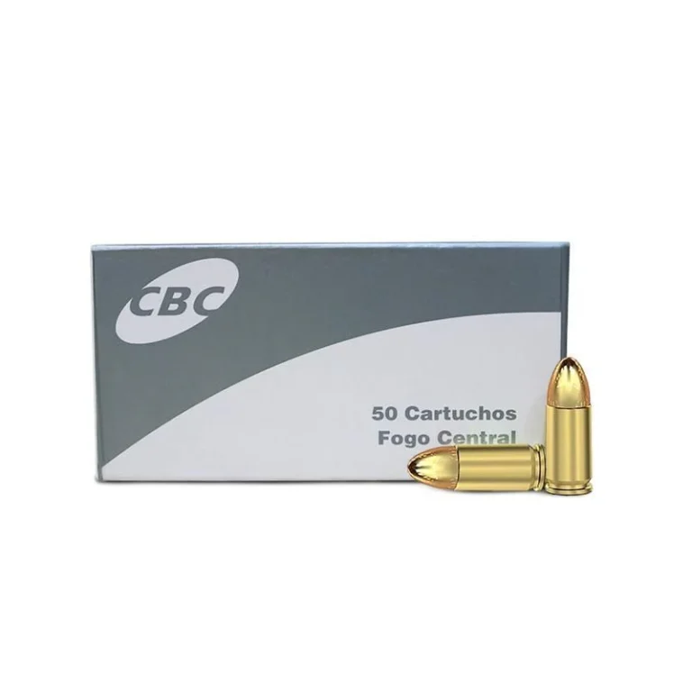 Munição 9mm Luger ETOG 124gr TREINA CBC 50 Unidades