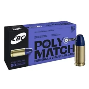 Munição CBC 9mm LPC Polymatch 124gr