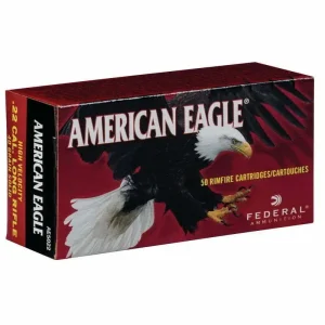 Munição Federal 22LR AMERICAN EAGLE OGIVAL 40GR – CX 50