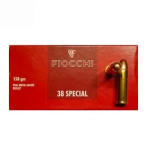 Munição Fiocchi .38SPL FMJ 158gr Cx.50un